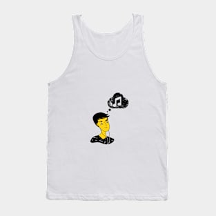 Thinking music Tank Top